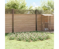 Sodo tvora su kuoliukais 12 pcs 75 x 30 cm Mesh Sidabrinė
