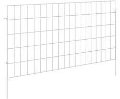 Sodo tvora su kuoliukais 12 pcs 95 x 50 cm Mesh Sidabrinė