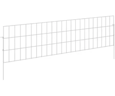 Sodo tvora su kuoliukais 24 pcs 115 x 30 cm Mesh Sidabrinė