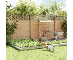 Sodo tvora su kuoliukais 24 pcs 115 x 50 cm Mesh Sidabrinė