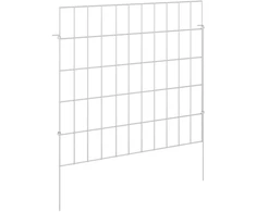 Sodo tvora su kuoliukais 24 pcs 55 x 50 cm Mesh Sidabrinė