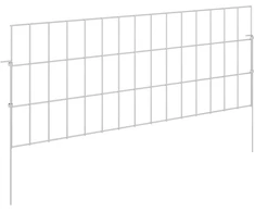 Sodo tvora su kuoliukais 24 pcs 75 x 30 cm Mesh Sidabrinė