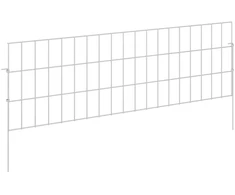 Sodo tvora su kuoliukais 24 pcs 95 x 30 cm Mesh Sidabrinė