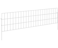 Sodo tvora su kuoliukais 48 pcs 115 x 30 cm Mesh Sidabrinė