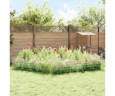 Sodo tvora su kuoliukais 48 pcs 55 x 50 cm Mesh Sidabrinė