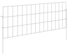 Sodo tvora su kuoliukais 48 pcs 75 x 30 cm Mesh Sidabrinė