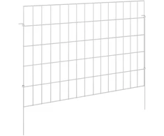 Sodo tvora su kuoliukais 48 pcs 75 x 50 cm Mesh Sidabrinė