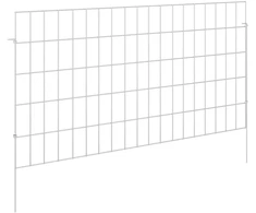 Sodo tvora su kuoliukais 48 pcs 95 x 50 cm Mesh Sidabrinė