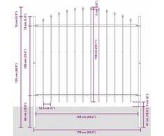 Sodo tvora 8 pcs Pilka 170 x 190 cm