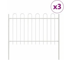 Sodo tvora 3 pcs Balta 5,1 x 0,8 m Miltelinis plienas
