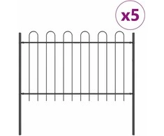 Sodo tvora BOXTEL 5 vnt. 8,5 x 1,2 m Miltelinis plienas Pilka