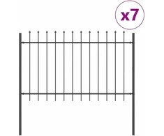 Sodo tvora 7 pcs Pilka 11,9 x 1,2 m Miltelinis plienas