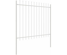 Sodo tvora 6 pcs Balta 10,2 x 1,5 m Miltelinis plienas