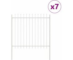 Sodo tvora 7 pcs Balta 11,9 x 1,5 m Miltelinis plienas