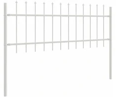 Sodo tvora WOERDEN 6 vnt. 10,2 x 0,6 m Miltelinis plienas Balta