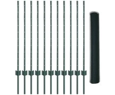 Hexagonal Fence with Post 25 x 1 m PVC dengtas plienas Žalia