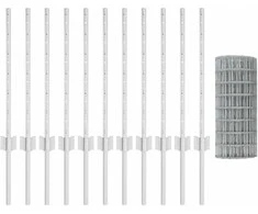 Euro tvoros su stulpu 25 x 0,6 m Galvanizuotas plienas