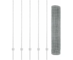 Euro tvoros su stulpu 10 x 1,4 m Galvanizuotas plienas