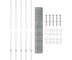 Euro tvoros su stulpu 10 x 1,4 m Galvanizuotas plienas