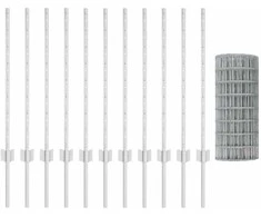 Euro tvoros su stulpu 25 x 0,8 m Galvanizuotas plienas