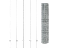 Euro tvoros su stulpu 10 x 1,5 m Galvanizuotas plienas