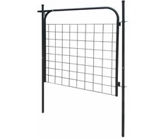 Sodo tvoros vartai 100 x 100 cm, antracito spalvos