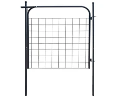 Sodo tvoros vartai 100 x 100 cm, antracito spalvos