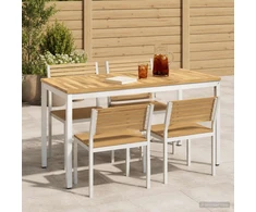 Sodo vakarienės stalas Balta 108,5 x 55 x 75 cm