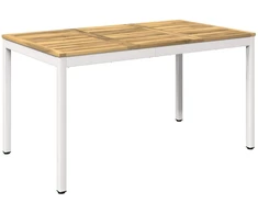 Sodo vakarienės stalas Balta 141 x 80,5 x 75 cm