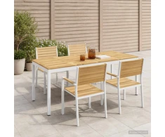 Sodo vakarienės stalas Balta 147 x 88,5 x 75 cm
