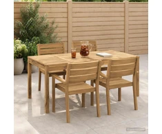 Sodo vakarienės stalas Balta 180 x 88,5 x 75 cm