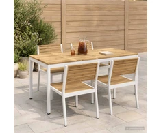 Sodo vakarienės stalas Balta 180 x 88,5 x 75 cm