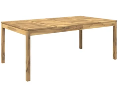 Sodo vakarienės stalas Balta 196 x 100,5 x 75 cm