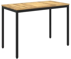 Sodo vakarienės stalas Balta ir juoda 108,5 x 55 x 75 cm