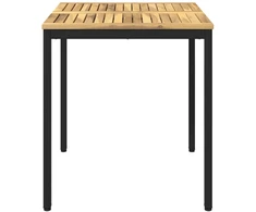 Sodo vakarienės stalas Balta ir juoda 70 x 68,5 x 75 cm