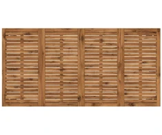 Sodo vakarienės stalas Natūrali ir Balta 147 x 88,5 x 75 cm
