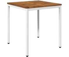 Sodo vakarienės stalas Natūrali ir Balta 70 x 68,5 x 75 cm