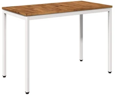 Sodo vakarienės stalas Natūrali ir Balta 108,5 x 55 x 75 cm