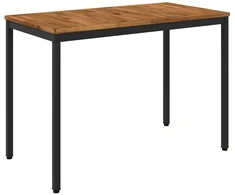 Sodo vakarienės stalas Natūrali ir juoda 108,5 x 55 x 75 cm