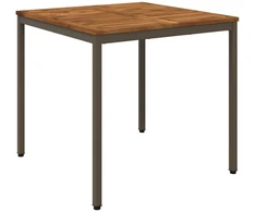 Sodo vakarienės stalas Natūralus ir kava 80 x 80,5 x 75 cm