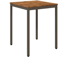 Sodo vakarienės stalas Natūralus ir kava 60 x 60,5 x 75 cm