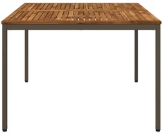 Sodo vakarienės stalas Natūralus ir kava 110 x 108,5 x 75 cm