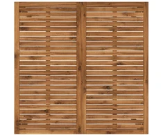 Sodo vakarienės stalas Natūralus ir kava 110 x 108,5 x 75 cm