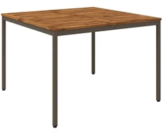 Sodo vakarienės stalas Natūralus ir kava 110 x 108,5 x 75 cm