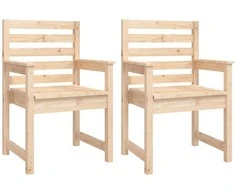 Lauko baldų komplektas Sodo valgomojo baldų komplektas, 11 dalių, pušies masyvas