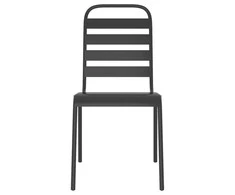 Lauko baldų komplektas Sodo valgomojo baldų komplektas, 5 dalių, antracito, plienas
