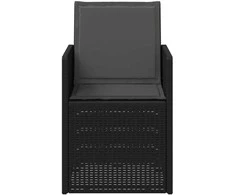 Sodo Valgomojo Kėdės 2 pcs Antracito PP