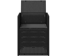 Sodo Valgomojo Kėdės 2 pcs Antracito PP