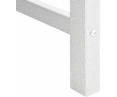 Sodo valgomoji kėdė 2 vnt. Balta HDPE