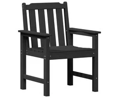 Sodo valgomoji kėdė 2 pcs Juoda 65,5 x 59 x 88 cm HDPE